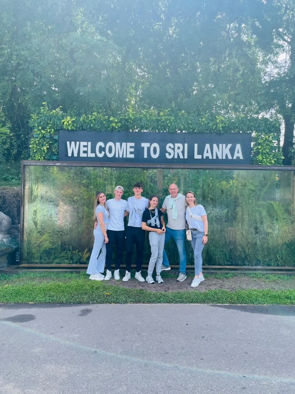 Guests on a Lanka Mile Tours tour in Sri Lanka