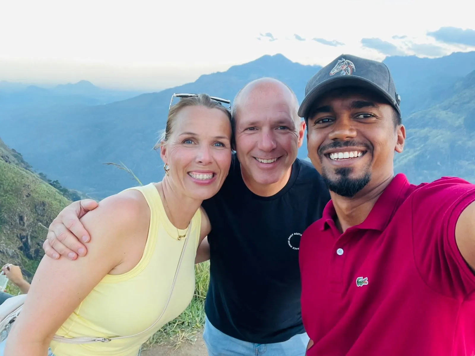 Guests on a Lanka Mile Tours tour in Sri Lanka