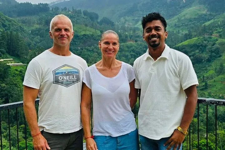 Guests on a Lanka Mile Tours tour in Sri Lanka
